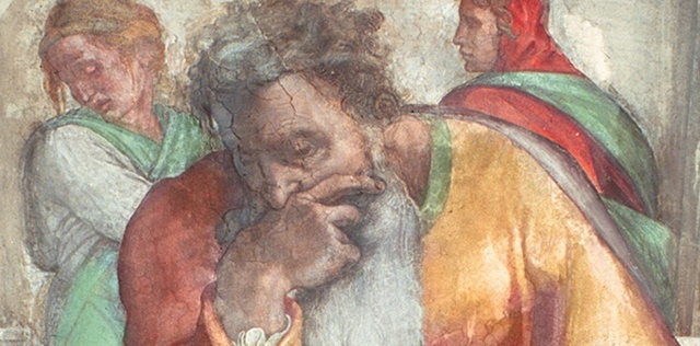 ▲ 역사 앞에서 고뇌하며 나라와 민족을 위해 눈물 뿌려 예언했던 예레미야의 모습