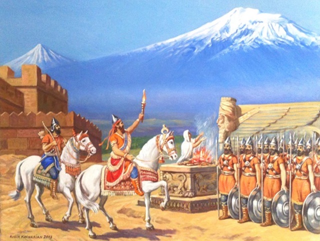 ▲ 아라랏산은 아라랏(우라투) 왕국의 정신적 지주이자 민족적 자긍심이었다. 아라랏 왕국은 강소대국의 면모를 과시하며 북방의 맹주로 군림하였다