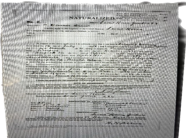 ▲ 주한 미국 영사관에 제출했던 긴급 여권 신청서. 이 문서를 통하여 그의 출생과 이민 등 중요한 정보를 얻을 수 있었다. 드류 선교사는 가족과 함께 영국 잉글랜드에서 미국 남부의 버지니아 주 매클랜버러 카운티의 크리스찬빌로 이민와서 정착하였고, 이곳이 그에게 제2의 고향이 되었다