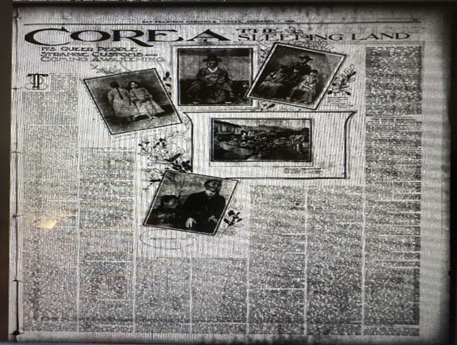 ▲ 1902년 12월 1일자 ‘샌프란시스코 크로니클’ 일간지에 게재된 한국 특집 기사다. 1902년 10월 14일에 도산 안창호와 이혜련 여사가 우여곡절 끝에 샌프란시스코 항에 도착하였는데, 이 신혼부부는 여비를 이미 탕진한 상태로  차이나 타운에서 낙심하여 갈 바를 알지 못하고 있을 때, 기적적으로 드류 선교사를 만나서 그의 집에서 지내게 되었다. 드류 선교사가 주선하여 자택에서 인터뷰가 진행되었다. 도산 안창호는 주로 한국의 풍습과 문화에 대하여 말했고, 드류가 통역하면서 보충 설명을 했다. 드류 선교사가 통역을 했기 때문에 언듯보면 드류의 대담이라는 생각이 들 정도로 그의 박식함이 잘 드러나 있다. 그가 기자에게 한국에 대하여 설명했던 내용도 많이 들어 있다. 여기서 드류는 자신이 일시적으로 샌프란시스코 지역에 머물고 있음을 분명히 밝히면서 지속적으로 군산 복귀의 기회만을 찾고 있었다. 