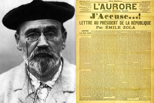 '로로르'지에 실린 에밀 졸라의 '나는 고발한다'(출처=경기신문 캡처)