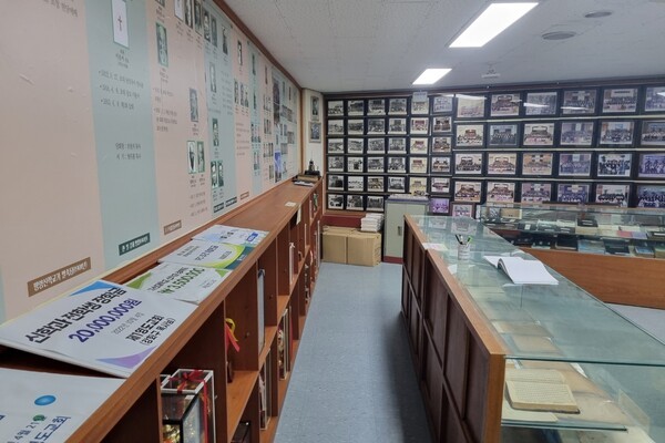 제일영도교회 역사관과 전시 보관 중인 자료들
